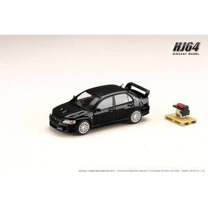 1/64 三菱ランサー GSR EVOLUTION 7 エンジンディスプレイモデル付き（アメジストブラックパール）【HJ641054BK】