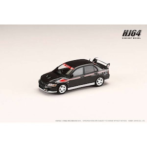 1/64 三菱ランサー GSR EVOLUTION 7 RALLY STYLE VERSION（アメジストブラックパール）【HJ642054BBK】