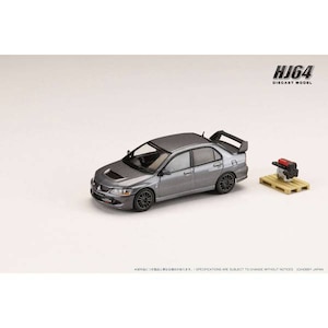 1/64 三菱ランサーエボリューション 8 MR GSR エンジンディスプレイモデル付き ミディアムパープリッシュグレーマイカ【HJ644054MP】