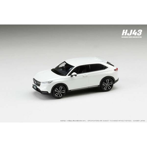 品質のいい 1/43 ホンダ VEZEL 純正オプション装着車 プラチナホワイト ミニカー