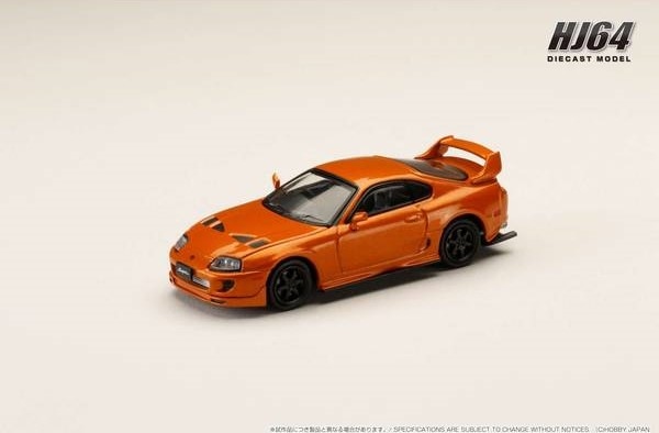 1/64 トヨタ スープラ (A80) JDM STYLE オレンジメタリック