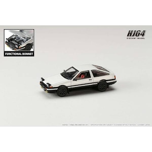 1/64 トヨタ スプリンター トレノ GT APEX (AE86) JDM Style ホワイト/ブラック【HJ641052AWB】