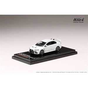 1/64 三菱ランサーエボリューションX FINAL EDITION エンジンディスプレイモデル付き ホワイトパール【HJ642053AWP】