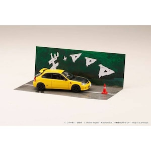 1/64 Honda CIVIC (EK9) 東堂塾 / 頭文字D 舘 智幸 VS 藤原 拓海【HJDMD007】
