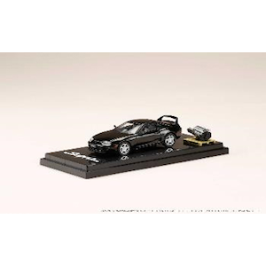 1/64 トヨタスープラ RZ (A80) エンジンディスプレイモデル付き（ブラック）【HJ641042ABK】