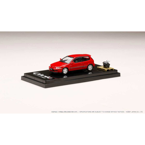 1/64 ホンダシビック (EG6) SiR II / エンジンディスプレイモデル付（ミラノレッド）【HJ641017GR】