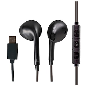 �A�N�Z�X�b�}�C�N���R���g���[���[����USB Type-C�ڑ� �C���i�[�C���[�^�C���z��(�u���b�N)�bAH-C88-BK