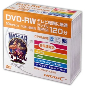 DVD-RW【繰り返し録画用】 | Joshin webショップ 通販