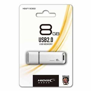 HIDISC�bUSB2.0�Ή� �t���b�V�������� 8GB�bHDUF113C8G2