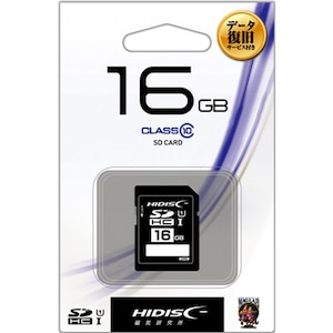 HIDISCbSDHC[J[h 16GB CLASS10 UHS-IbHDSDH16GCL10DS