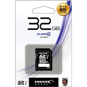 HIDISC�bSDHC�������[�J�[�h 32GB Class10 UHS-I�bHDSDH32GCL10DS