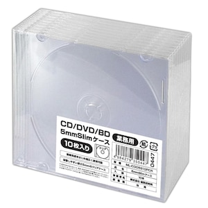 DVD-R/CD用ケース 10枚入り | HIDISC | ML-CD05S10PCR | Joshin 