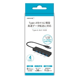 HIDISC�b4in1 USB Type-A �n�u�i�u���b�N�j�bHD-4IN1HBBK