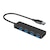 HIDISC�b4in1 USB Type-A �n�u�i�u���b�N�j�bHD-4IN1HBBK