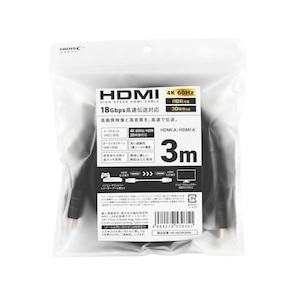 HIDISC�b�v���~�A���n�C�X�s�[�hHDMI�P�[�u���i3.0m�j�bHD-HD3M20BK