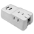 HIDISC�bUSB�|�[�g�t�� �d���^�b�v 3���{USB 2�|�[�g�i�z���C�g�j�bHDUTTC3U2WH