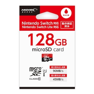 HIDISC�b�Q�[�~���O microSDXC�J�[�h 128GB CLASS10 UHS-I �Ή��bHDMCSDX128GSW-WOA
