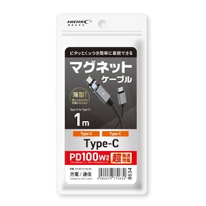 HIDISC�bType-C ��o C�@�}�O�l�b�g�P�[�u�� 1m�i�u���b�N�j�bHD-MGTCC1001BK