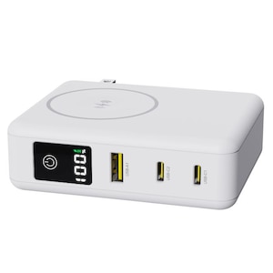HIDISC�bPD65W Type-C���o�͑Ή� 10000mAh �c�ʃp�[�Z���g�\�� ���o�C���o�b�e���[�i�z���C�g�j�bHD2-MBACPD65W10TGWH