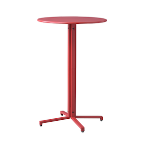 ハイテーブル サークル(幅60×奥行60×高さ93.5cm)レッド | 東谷 | PT 