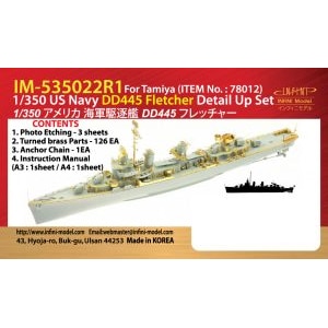 1/350 アメリカ海軍駆逐艦 DD-445 フレッチャー用（T社用）【IM53522】