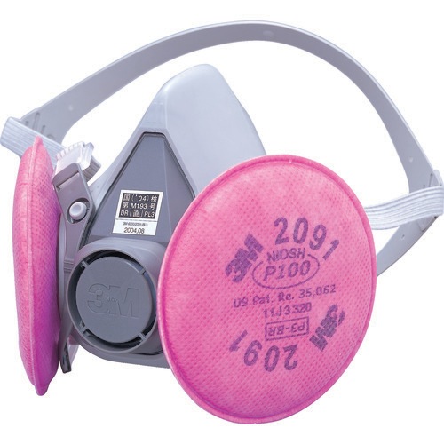 取替式防じんマスク 6000/2091-RL3 Mサイズ (RL3国家検定合格品