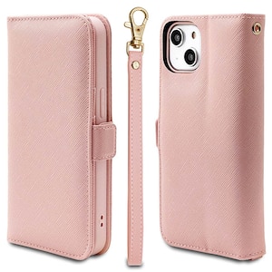 ���X�^�o�i�i�biPhone 14 / 13 �p �蒠�^�P�[�X+�n���h�X�g���b�v �i���C�g�s���N�j�b7023IP261BO