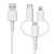 ���X�^�o�i�i�bMFi Lightning/Type-C�ϊ��t microUSB�[�d�ʐM�P�[�u�� 3A 1.0m�i�z���C�g�j�bR10CAAMLC3A01WH
