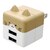 ラスタバナナ｜USB 2ポート モバにゃー AC充電器 計2.4A（カシラ）｜RAC2A2A02KSR