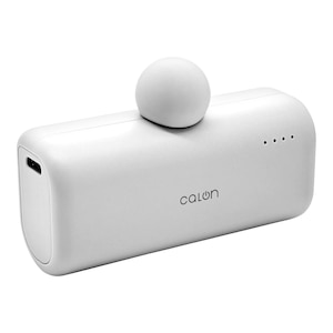 ���X�^�o�i�i�bPD20W�Ή�Type-C1�|�[�g Type-C���t�����o�C���o�b�e���[ 5000mAh USB-A to Type-C�[�d��p�R�[�h�t�� calon�i�z���C�g�j�bRLI050C20W02WH