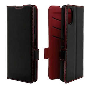 ���X�^�o�i�i�bXperia 10 VI(SO-52E/A402SO/SOG14)�p ���^�蒠�P�[�X �T�C�h�}�O�l�b�g�i�u���b�N/���b�h�j�b7965XP106BSMBKR