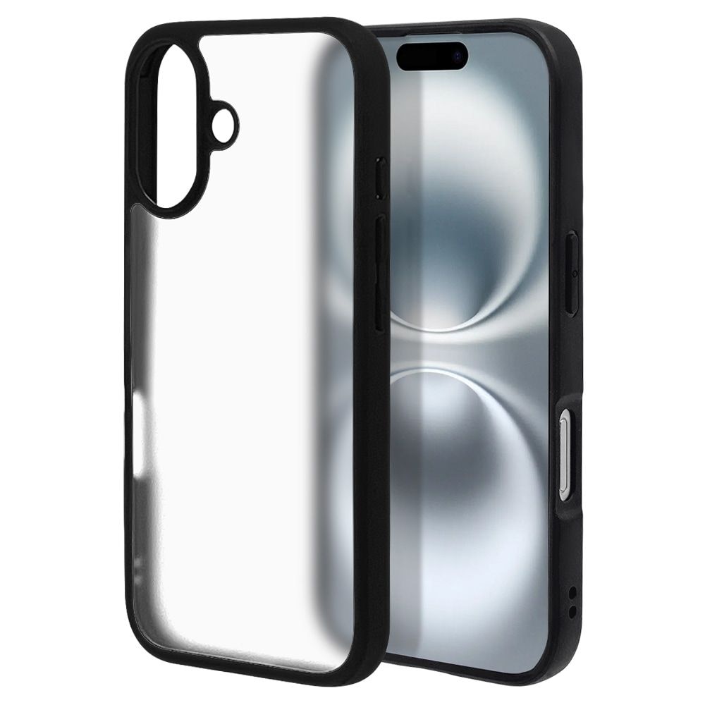 iPhone 16用 RHINOX ハイブリッドケース TPU×アクリル（ブラック
