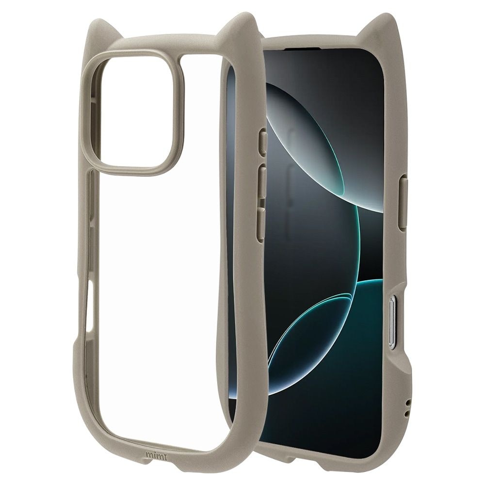 iPhone 16 Pro用 MIMI 猫耳ハイブリッドケース TPU×PC