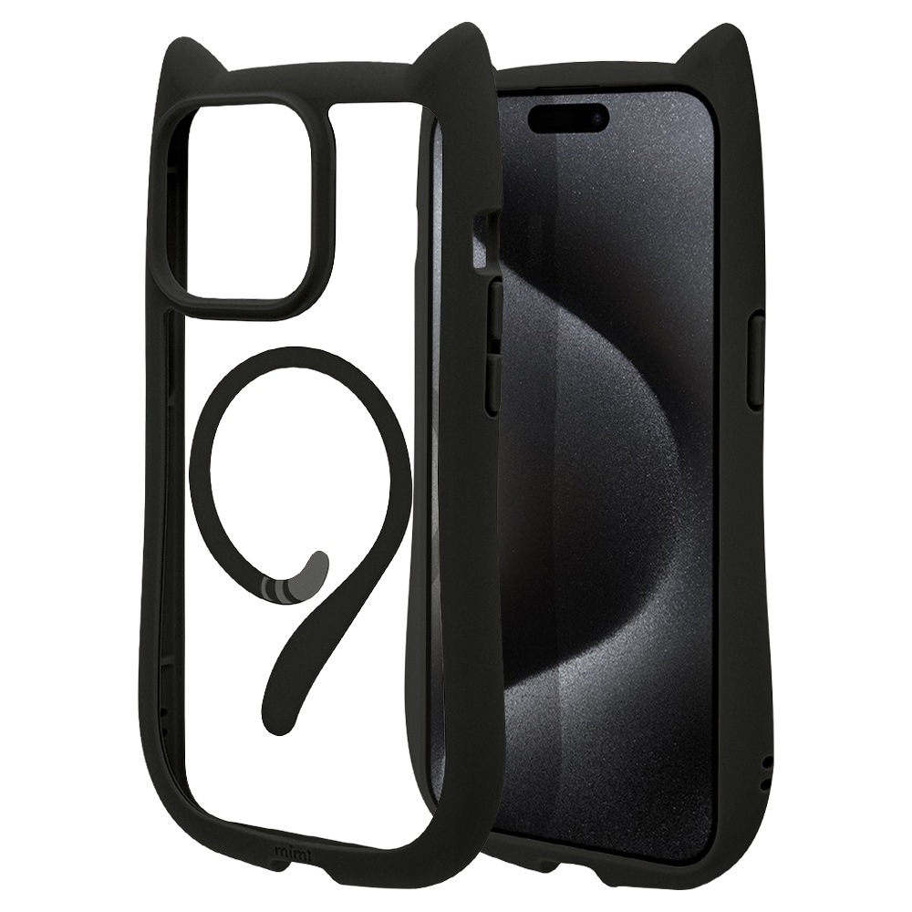 iPhone15 Pro Max用 猫耳ハイブリッドケース TPU×PC MAGSAFE対応