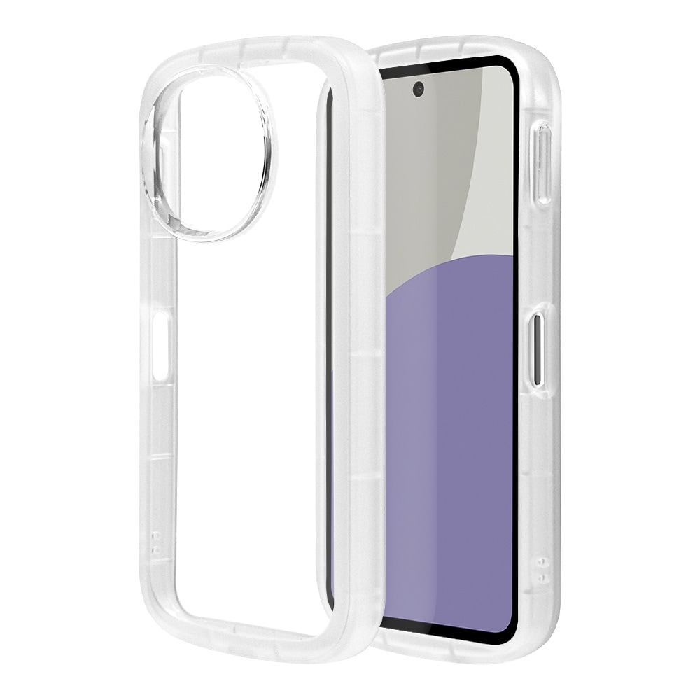AQUOS sense9用 FLUFFY SHAPE TPUケース（ホワイト） | ラスタ