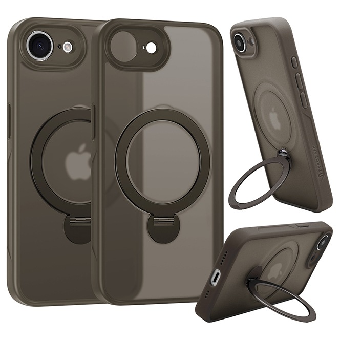 iPhoneアクセサリー rina iPhone 16e用 ZEROSAFE SHAFT MagSafeアクセサリ対応 360°回転