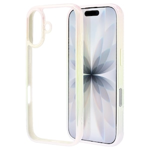 ���X�^�o�i�i�biPhone 17�p AURORA TPU�~PC�P�[�X�t���[���i�z���C�g*�N���A�j�b8916IP5AHPWH