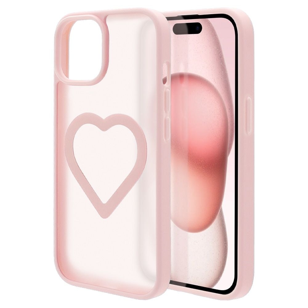 iPhone 15/14/13用 MagSafe対応 Mignu TPU×PCケース（ピンク