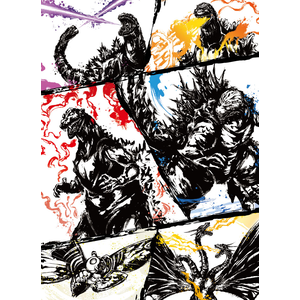 ゴジラ カードゲーム スリーブ&カードセット『怪獣墨絵大進撃 