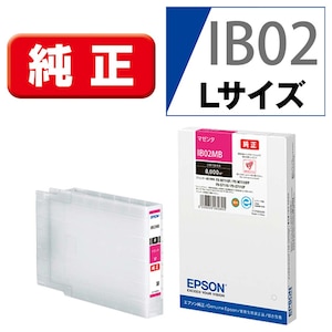 エプソン｜［純正］インクカートリッジ（マゼンタ/Lサイズ）｜IB02MB