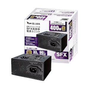 ���l�u���b80PLUS GOLD�擾 SFX�d�� 400W�bKRPW-SX400W/90+