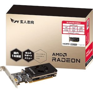 玄人志向｜玄人志向 Radeon RX 6400 搭載 ロープロファイル対応 / PCI Express 4.0 グラフィックスボード｜RD-RX6400-E4GB/LP