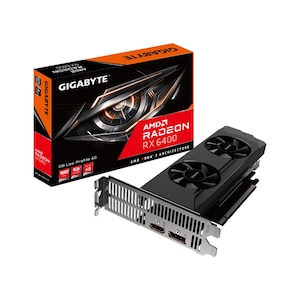 GIGABYTE｜ギガバイト｜GIGABYTE Radeon RX 6400 搭載 GDDR6 ロープロファイルグラフィックボード｜GV-R64D6-4GL