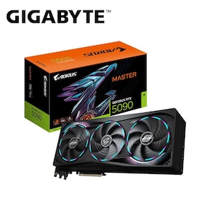GIGABYTE�b�M�K�o�C�g�bGIGABYTE AORUS GeForce RTX 5090 MASTER 32G�@�Q�[�~���OPC���� �I�[�o�[�N���b�N �O���t�B�b�N�{�[�h�bGV-N5090AORUS M-32GD
