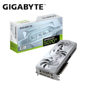 GIGABYTE�b�M�K�o�C�g�bGIGABYTE NVIDIA GeForce RTX 5070 Ti ���� �I�[�o�[�N���b�N �z���C�g�J���[ �O���t�B�b�N�{�[�h�bGVN507TEAGLEOCICE16