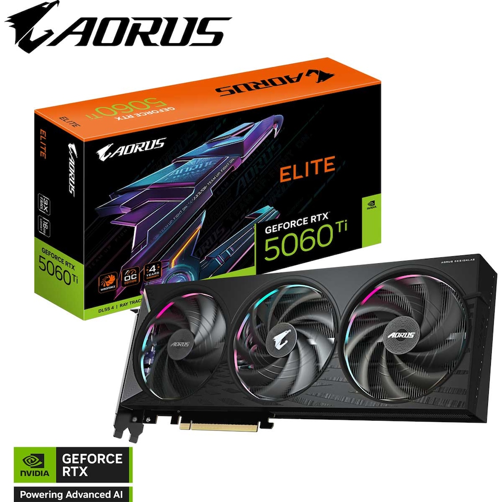 AORUS GeForce RTX 5060 Ti ELITE 16G | GIGABYTE｜ギガバイト