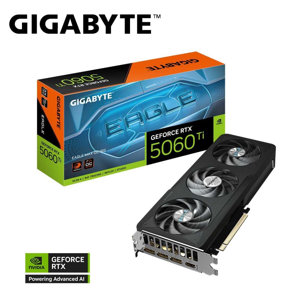 GIGABYTE GeForce RTX 5060 Ti EAGLE MAX OC 16G トリプルファン 搭載