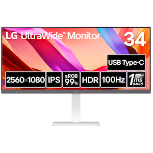 LG�G���N�g���j�N�X�b�G���W�[�b�t���f�B�X�v���C(34�^/IPS/WFHD 2560�~1080/100Hz/5ms)(�z���C�g)�b34U530A-W