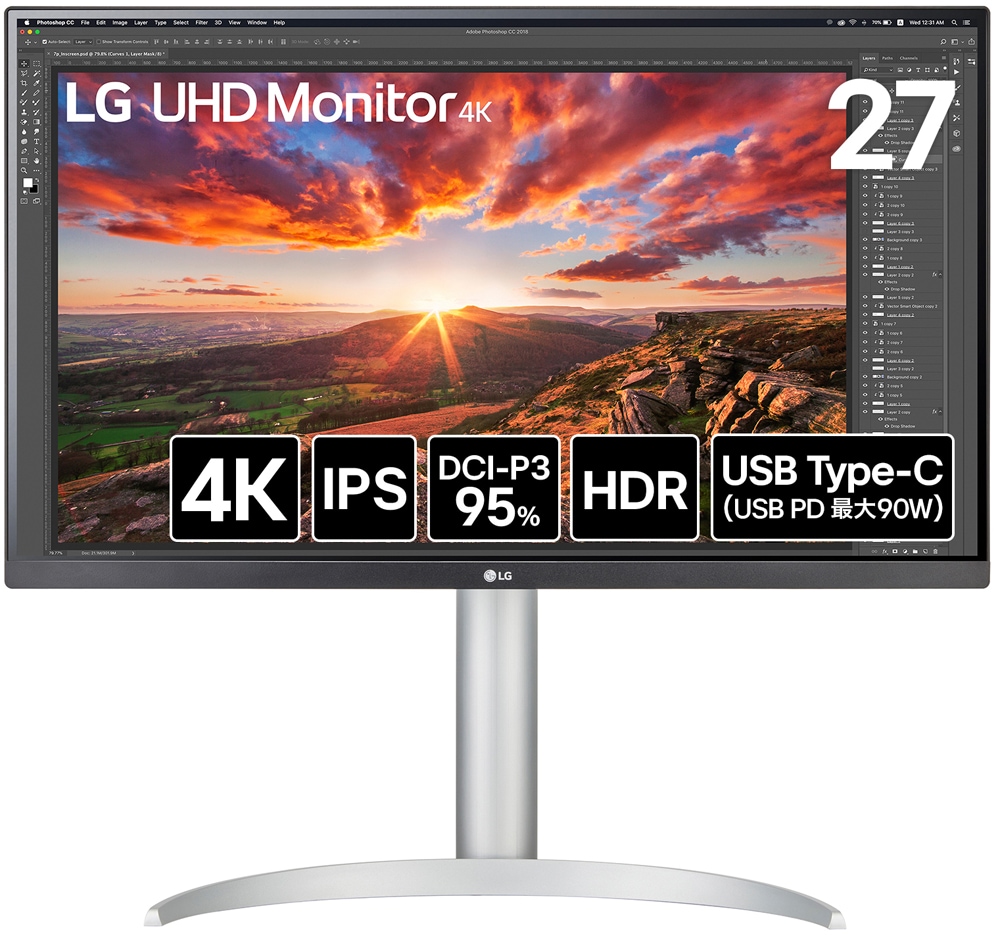 LG液晶ディスプレイ 27インチ 公式】27US500-W | モニター | LG JP