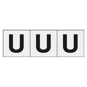 �g���X�R���R�b�A���t�@�x�b�g�X�e�b�J�[�@50�~50�@�uU�v�@�����@3�����bTSN50UTM